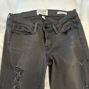 Distressed Frame Denim
